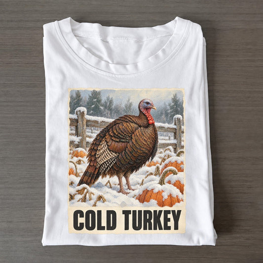 Turkey Cold Turkey Animal Puns Vol. 2 Classic T-shirt – White