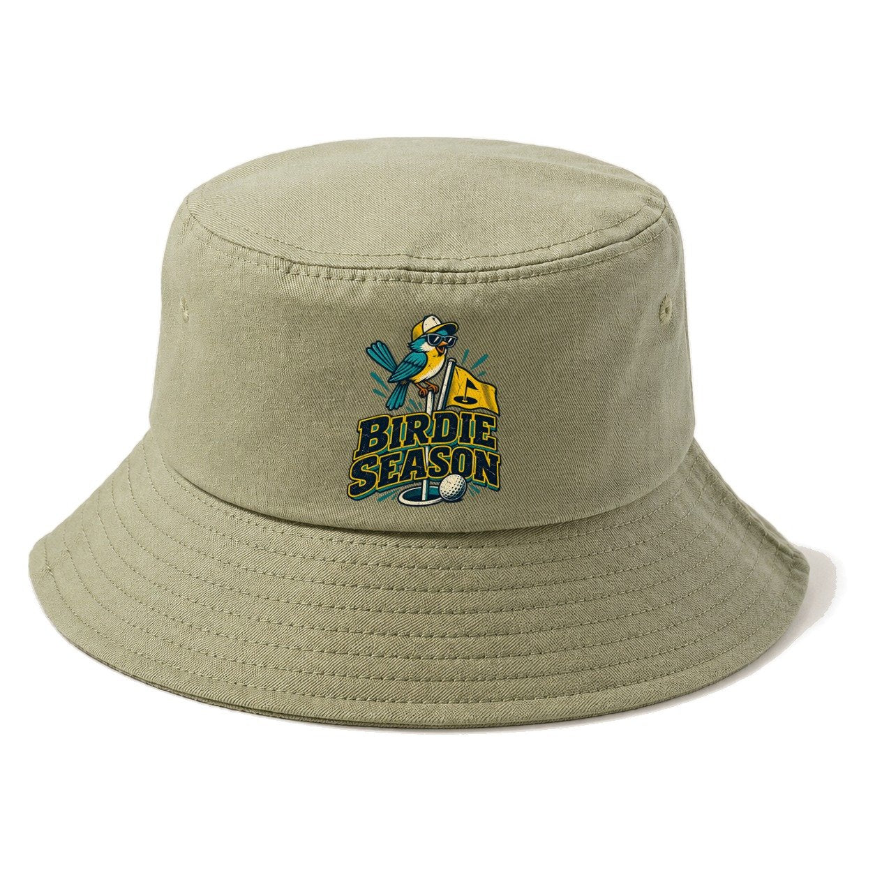 Birdie Season Golf Life Bucket Hat – Army Green