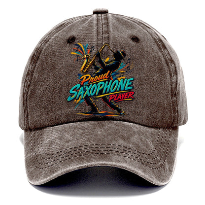 Proud Saxophone Player Music Instruments Classic Cap – Brown