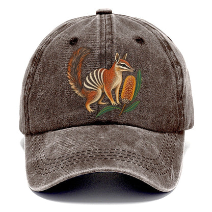 Numbat And Banksia Cones Australia Cultural Icons Classic Cap – Brown