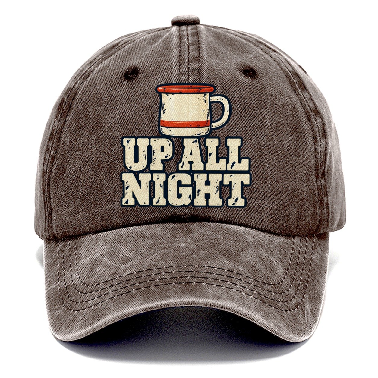 Up All Night Astronomy And Stargazing Classic Cap – Brown
