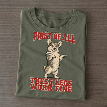 Pembroke Welsh Corgi Dog Declarations Classic T-shirt – Army Green