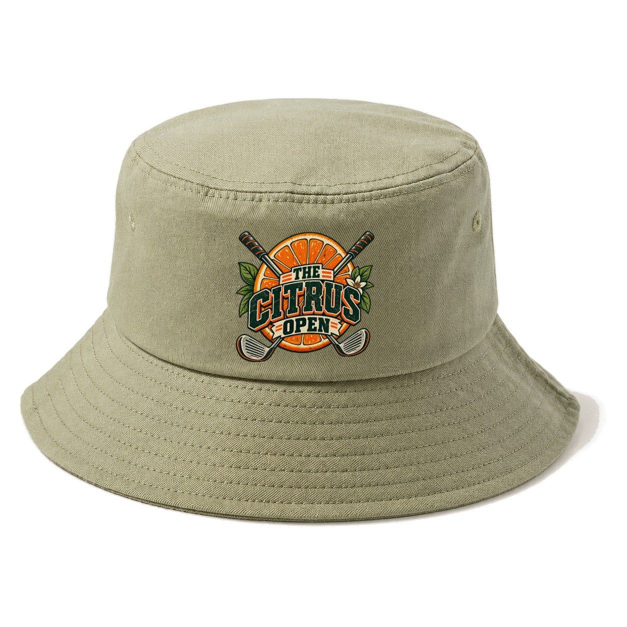 The Citrus Open Golf Life Bucket Hat – Army Green