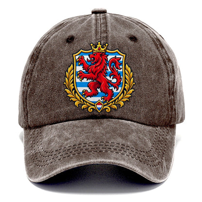 Luxembourg Minimal Emblem Country Logos Classic Cap – Brown