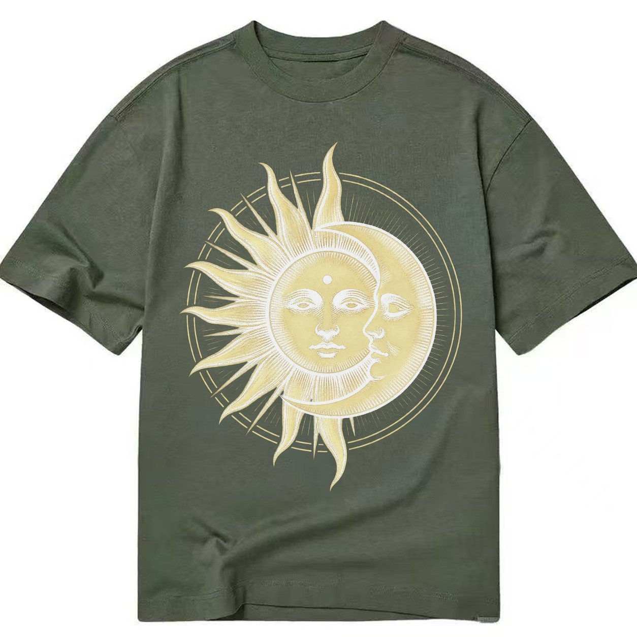 Celestial Harmony Classic T-shirt – Army Green