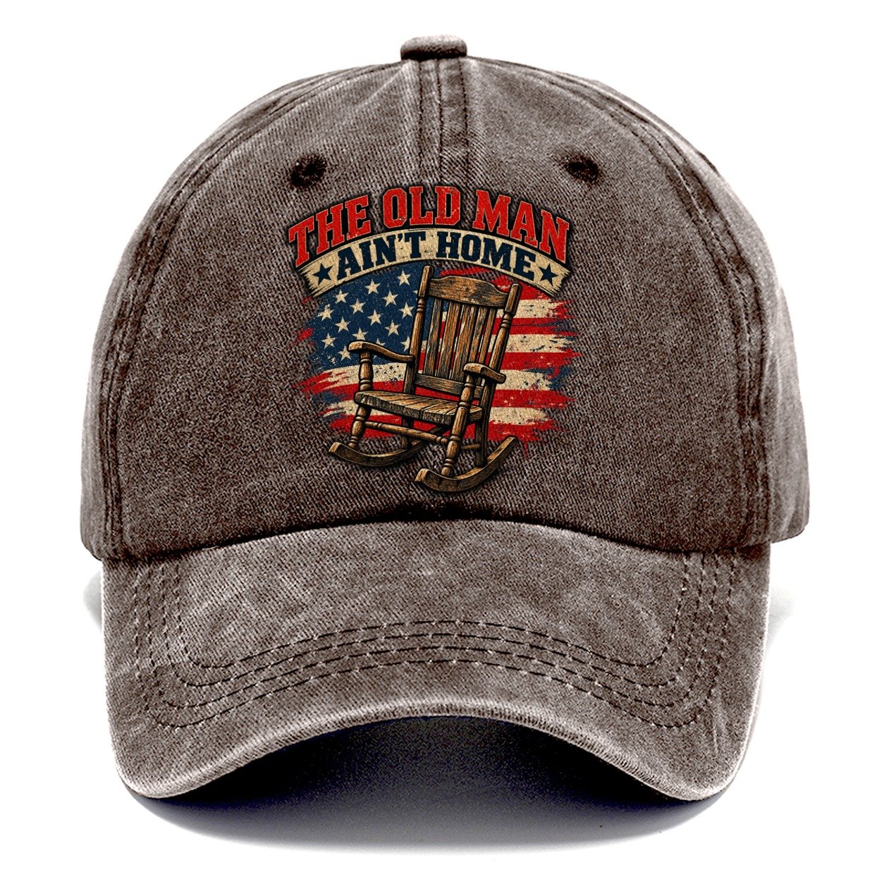 The Old Man Ain T Home Old Man Strong Classic Cap – Brown