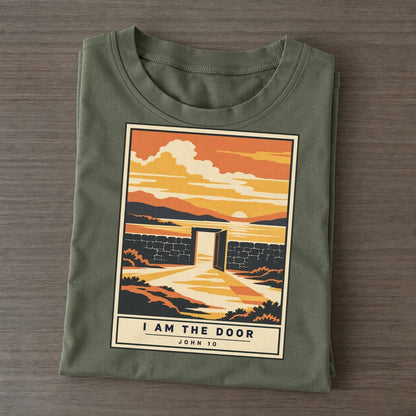 I Am The Door Given Light Classic T-shirt – Army Green