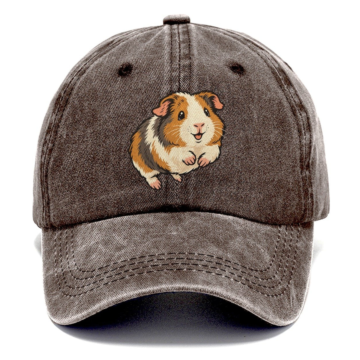 Guinea Pig Happy Hop Small Pet Logos Classic Cap – Brown