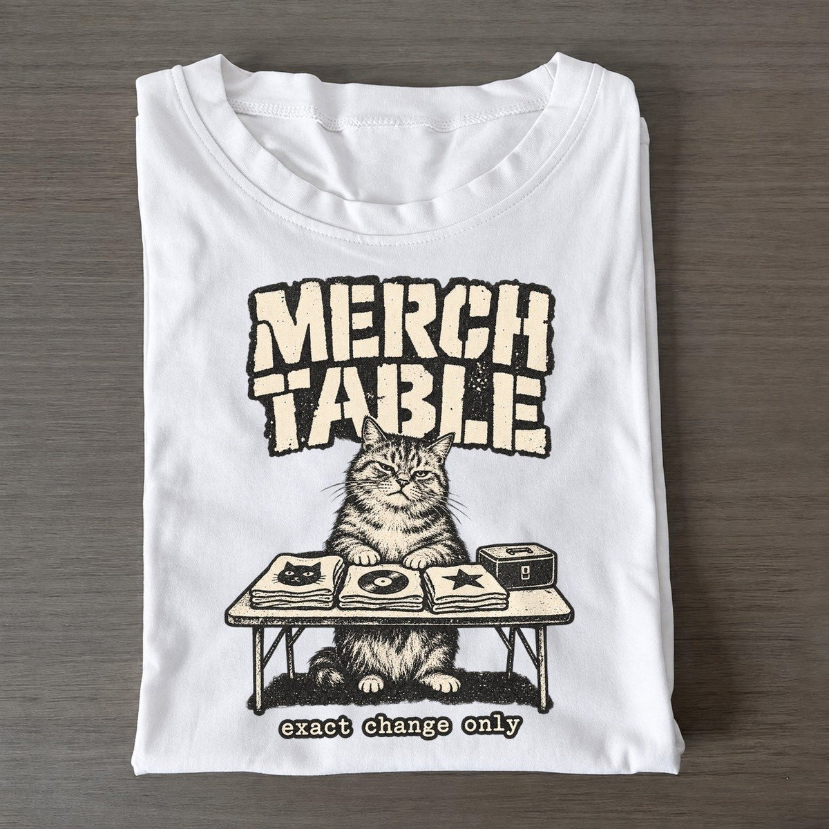Merch Table Alley Cat Records Classic T-shirt – White