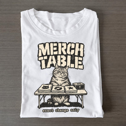 Merch Table Alley Cat Records Classic T-shirt – White
