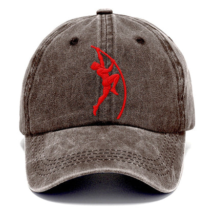 Pole Vaulter Plant Drive Micro Motion Mark Classic Cap – Brown