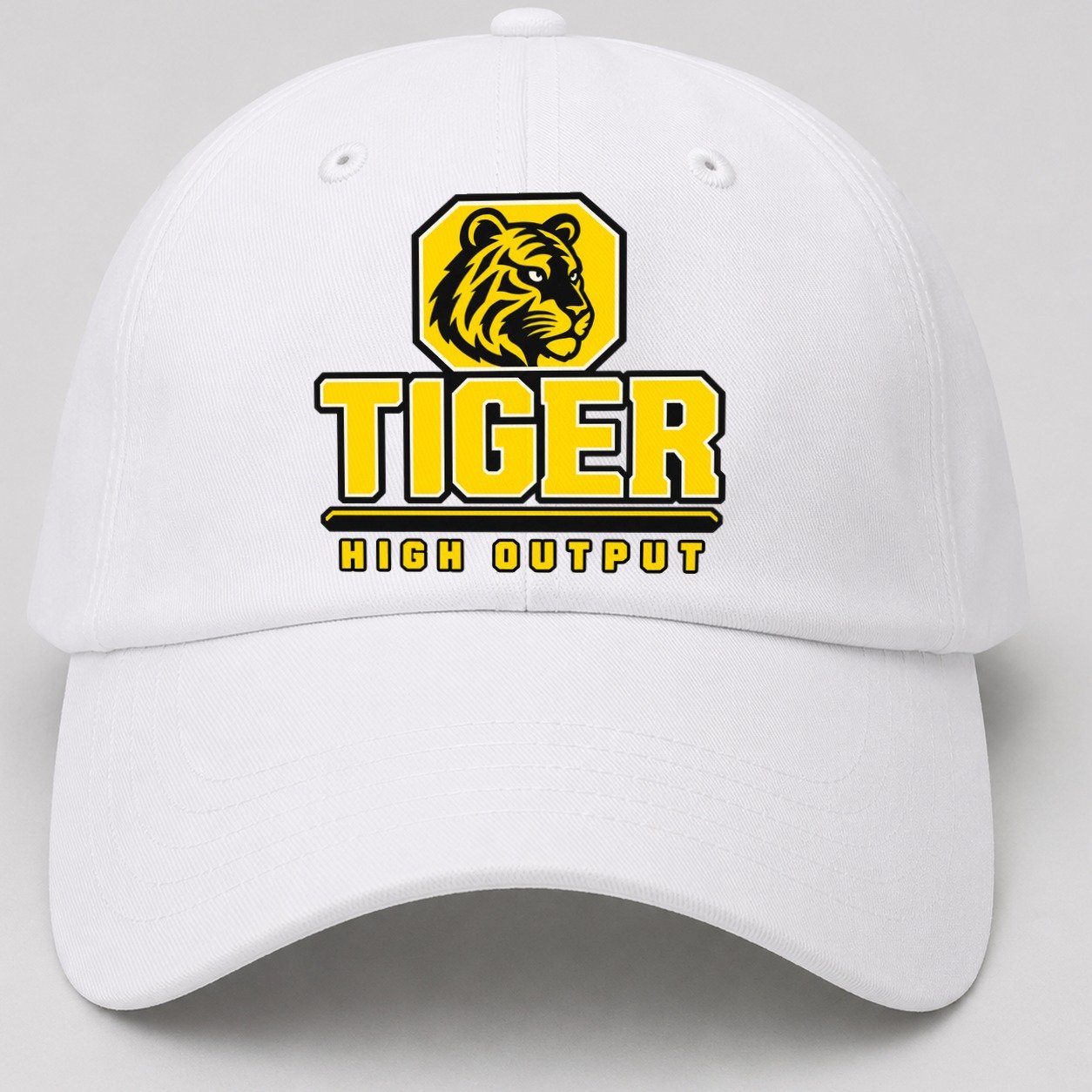 Tiger High Output Heavy Duty Baseball Cap – White