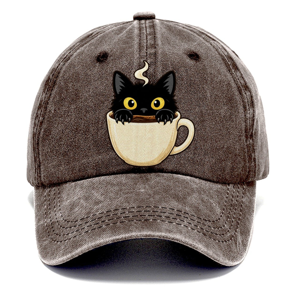 Black Cat Coffee Mug Fan Favorites Classic Cap – Brown