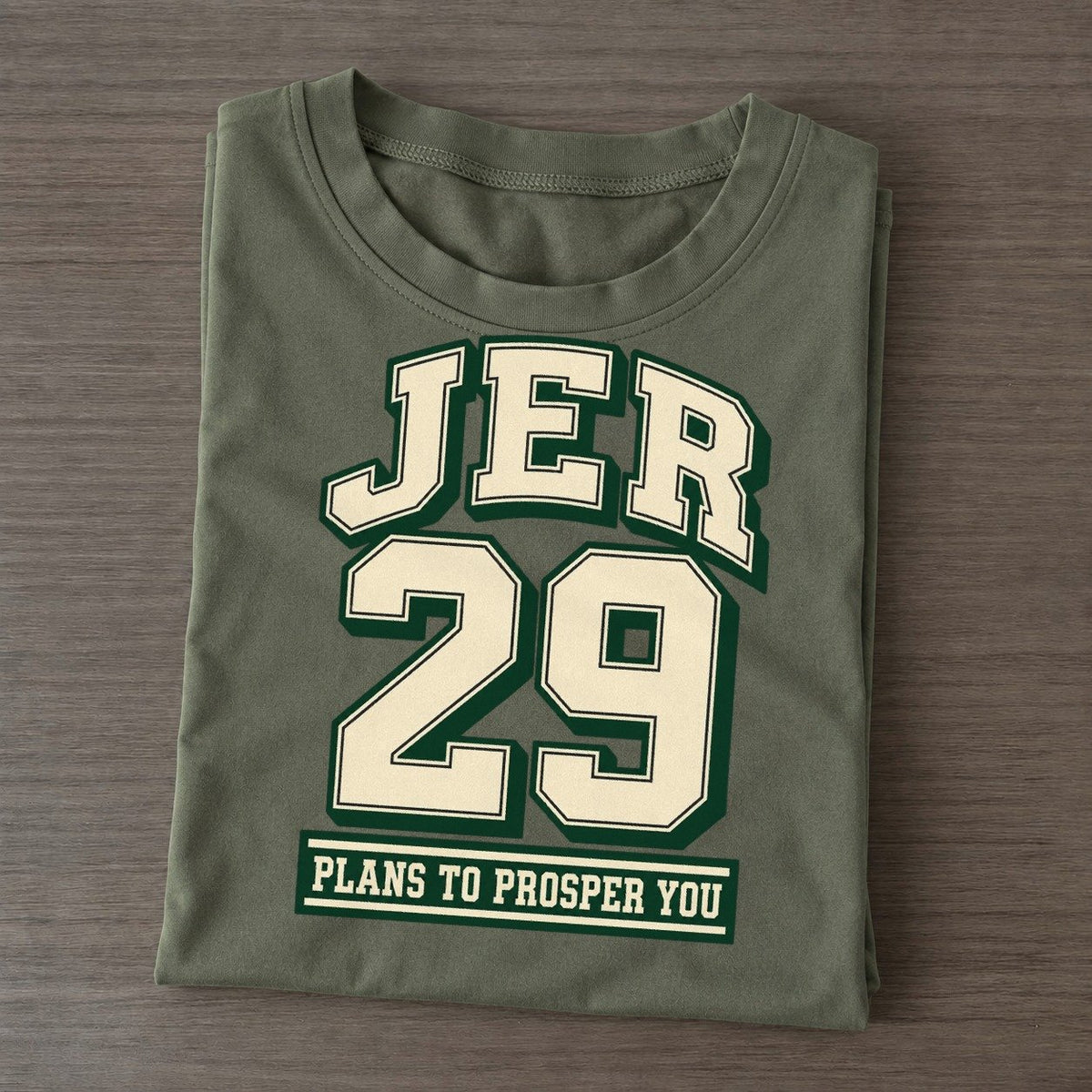 Jeremiah 29 Varsity Chapel Varsity Classic T-shirt – Army Green
