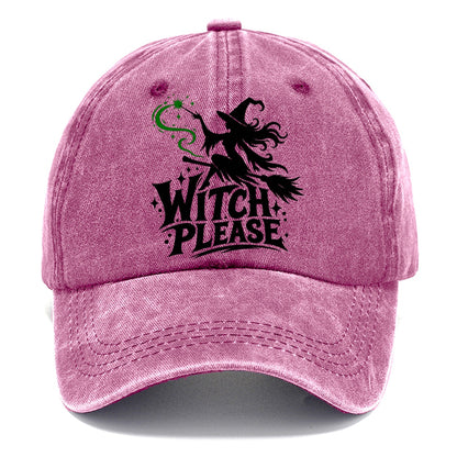 Witch Please Slogan Witch Magic Classic Cap – Dusty Rose