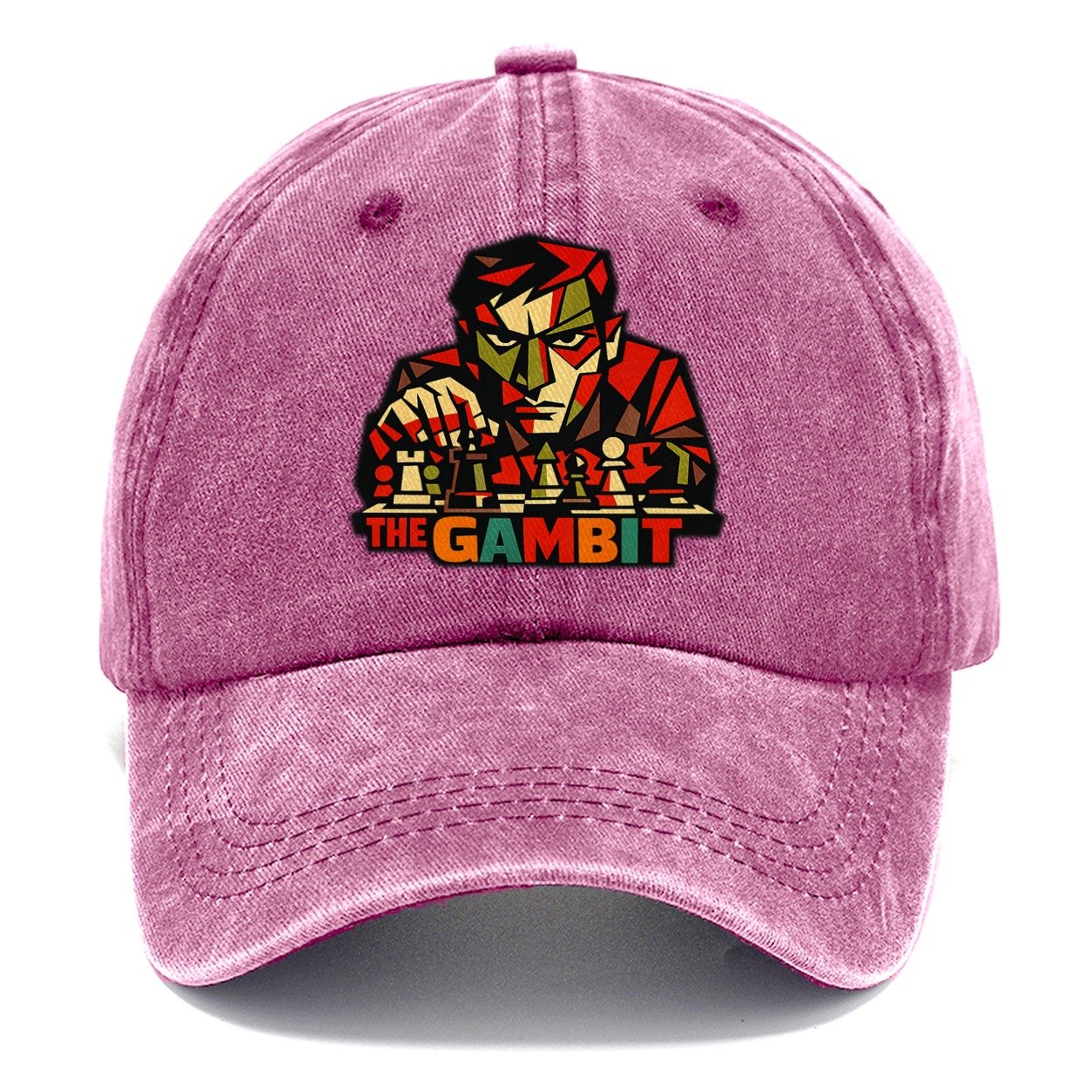 Man Leaning Over Chess Board One Classic Cap – Dusty Rose