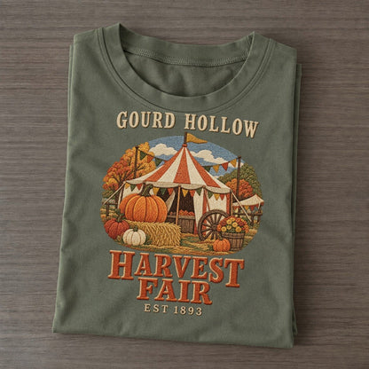 Harvest Fair Gourd Hollow Classic T-shirt – Army Green
