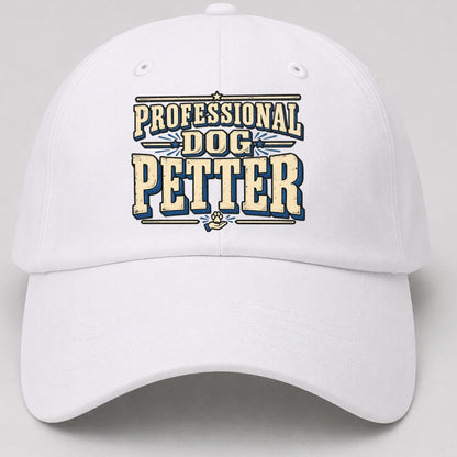 Professional Dog Petter American Wit Baseball Cap – White