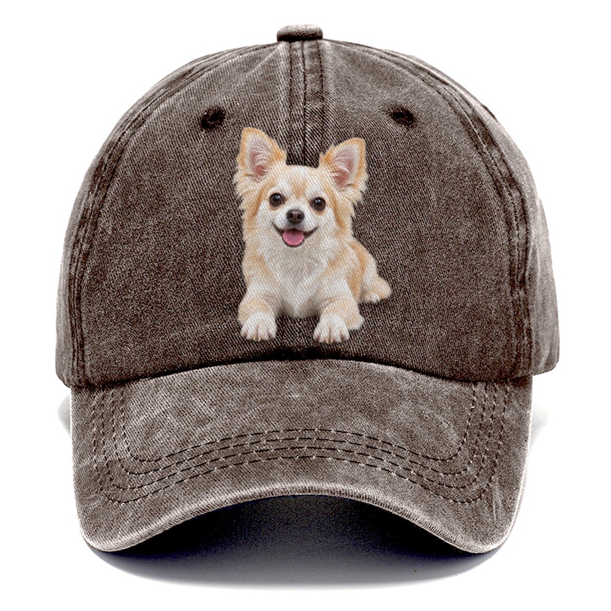 Chihuahua Lying Down Top Breeds Classic Cap – Brown