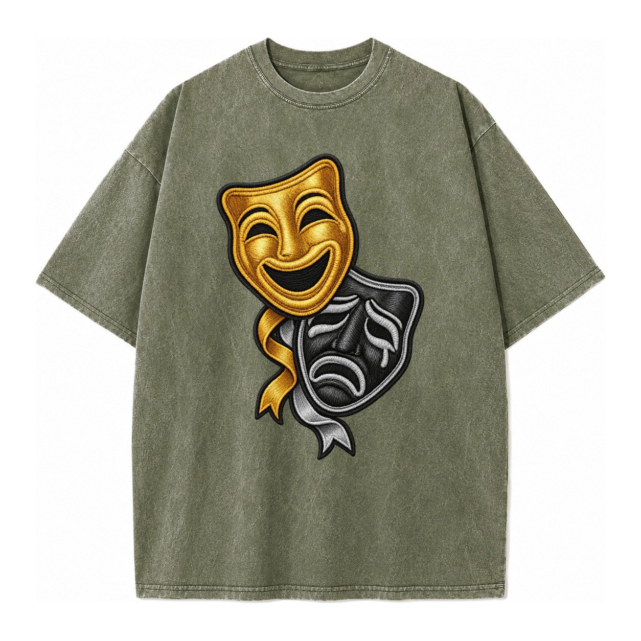 Broadway Masks Vintage T-shirt – Army Green