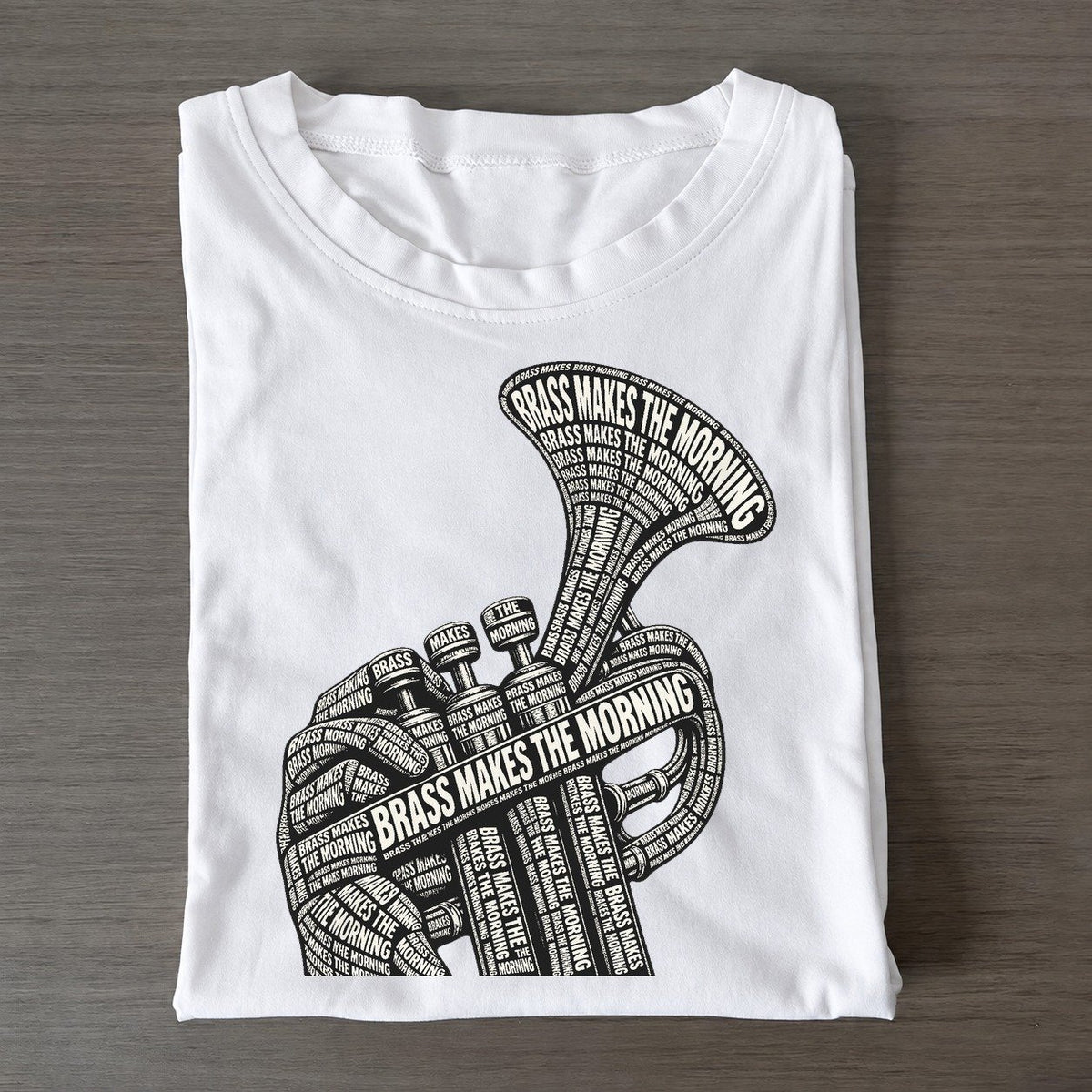 Valve Hand Horn Phrase Silhouette Classic T-shirt – White