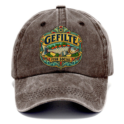Gefilte Fish Social Judaism Heritage Classic Cap – Brown