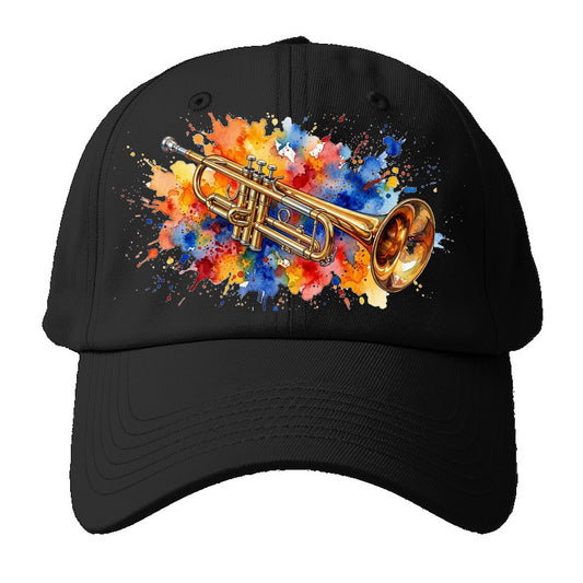 Trumpet Transparent Cleanup Launch Baseball Cap – Black