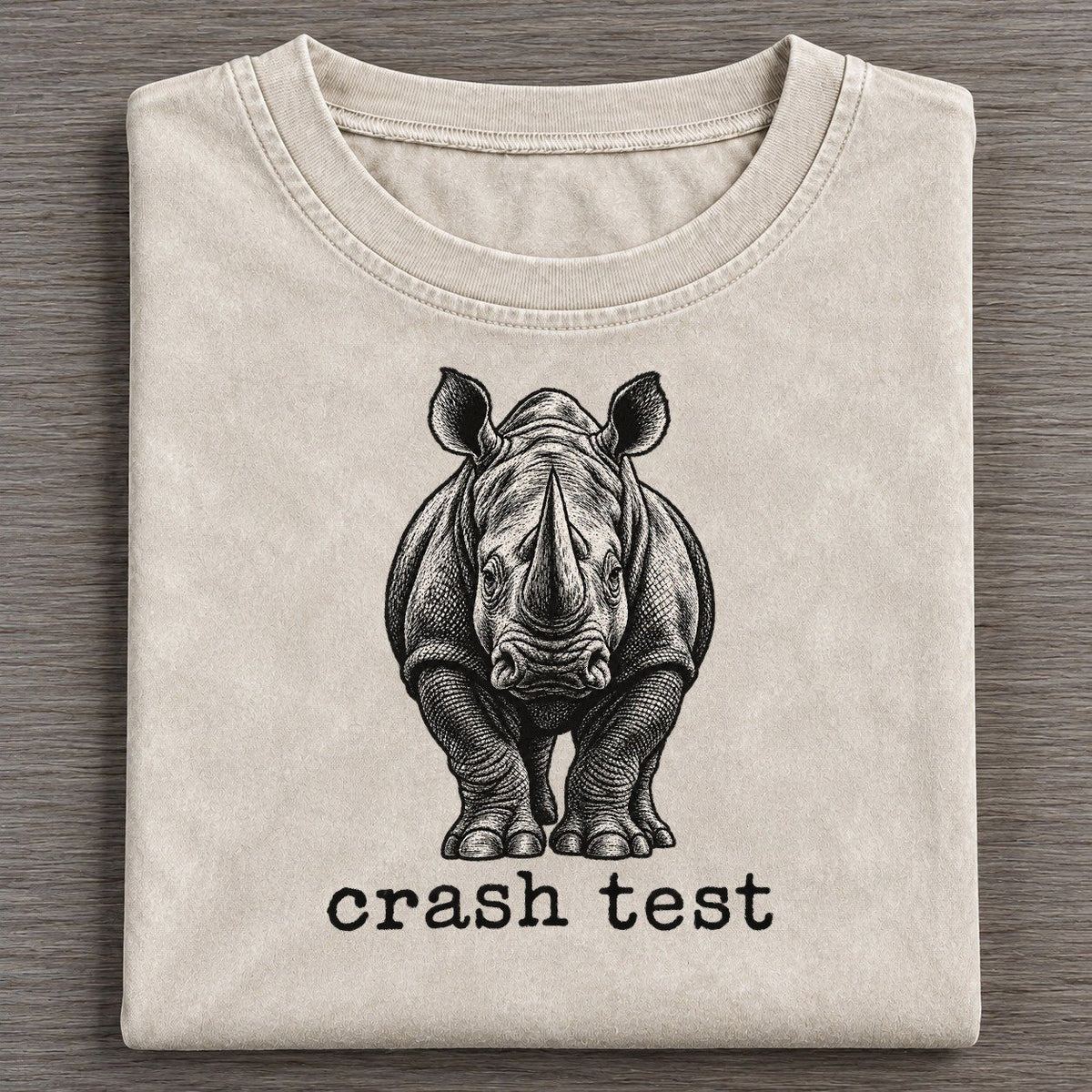 Crash Test Collective Nouns Vintage T-shirt – Off White