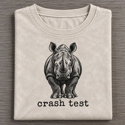 Crash Test Collective Nouns Vintage T-shirt – Off White