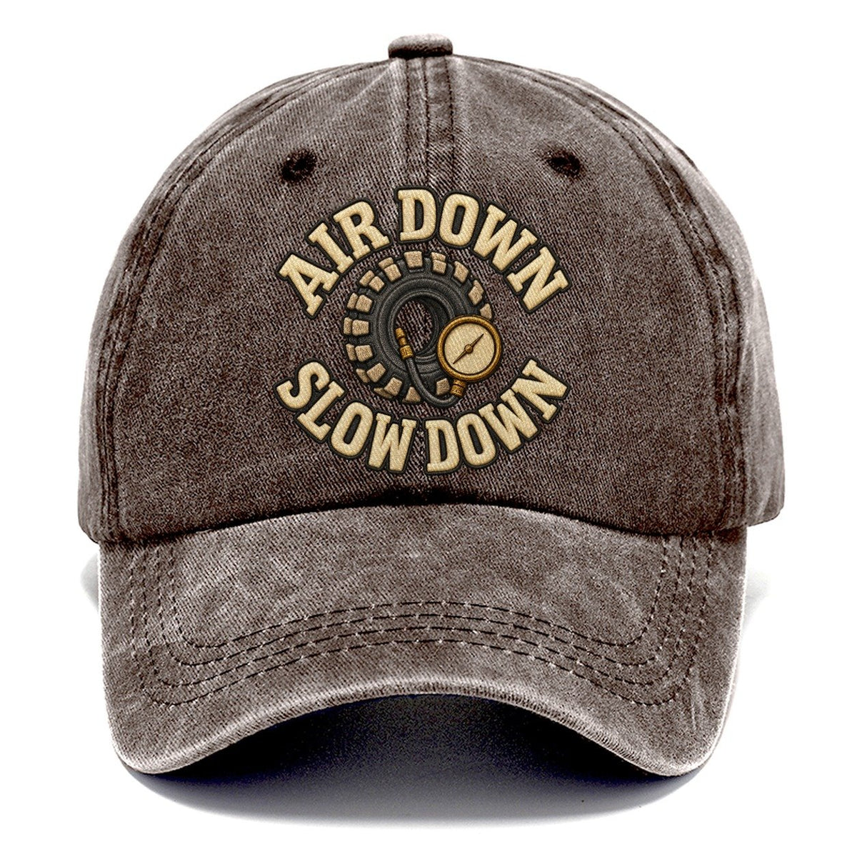 Air Down Slow Down Off Roading And Overlanding Classic Cap – Brown