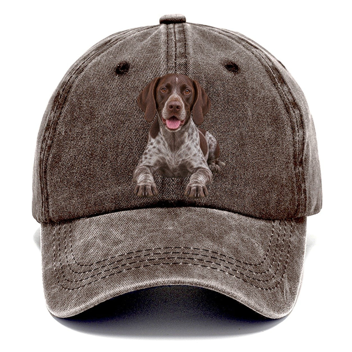 German Shorthaired Pointer Lying Down Top Breeds Classic Cap – Brown