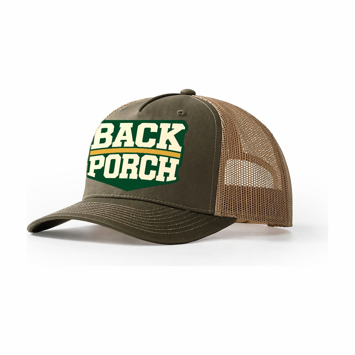 Back Porch Brew House Trucker Hat – Olive Khaki