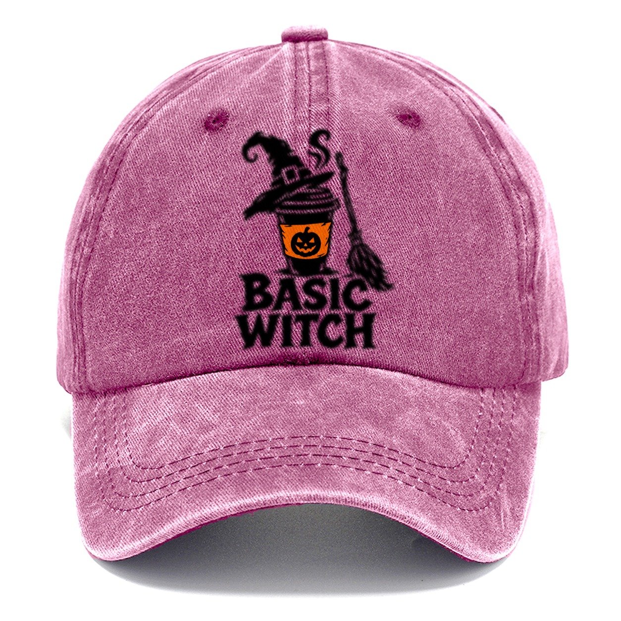 Basic Witch Slogan Witch Magic Classic Cap – Dusty Rose