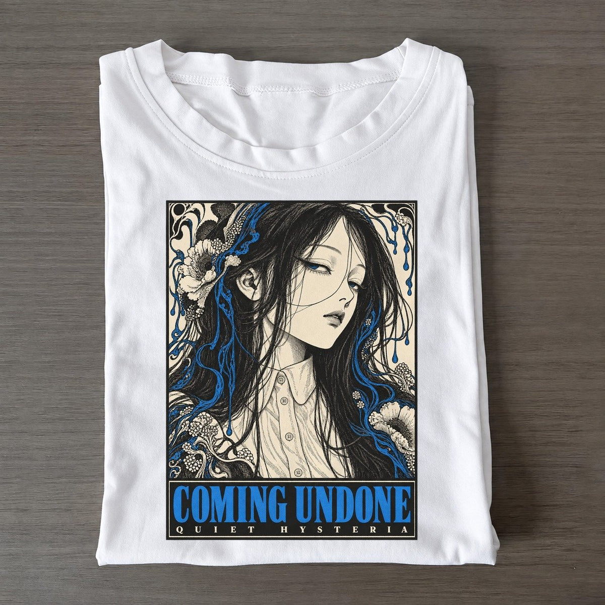 Coming Undone Quiet Hysteria Classic T-shirt – White