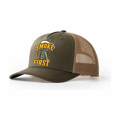 Smoke First Beekeeping Trucker Hat – Olive Khaki
