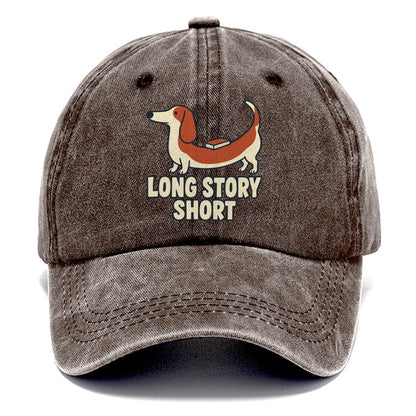 Long Story Short Familiar Punchlines Classic Cap – Brown