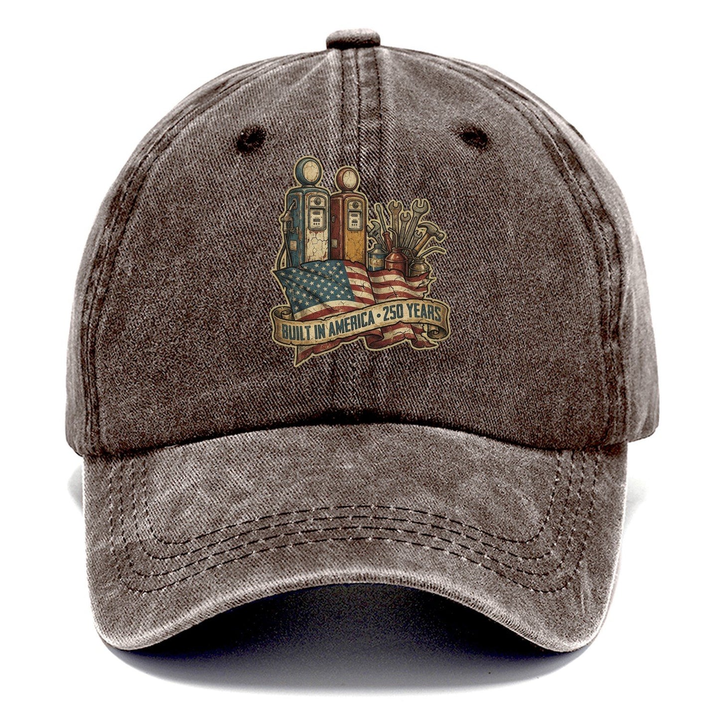 Built In America Classic Cap – Brown