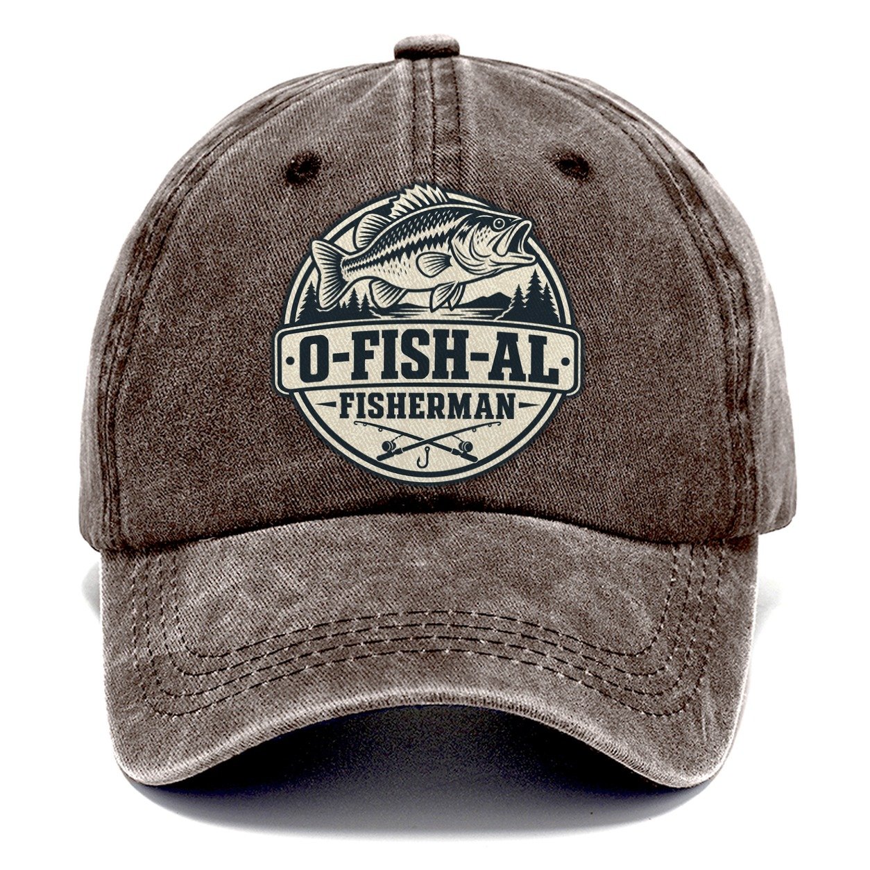 Ofishal Fisherman Fishing Elegant Classic Cap – Brown