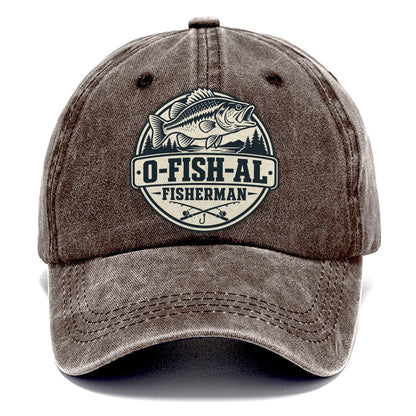 Ofishal Fisherman Fishing Elegant Classic Cap – Brown