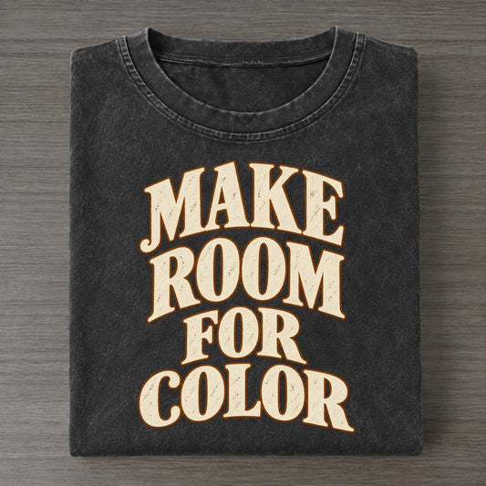 Make Room For Color Pastimes Companions Vintage T-shirt – Black