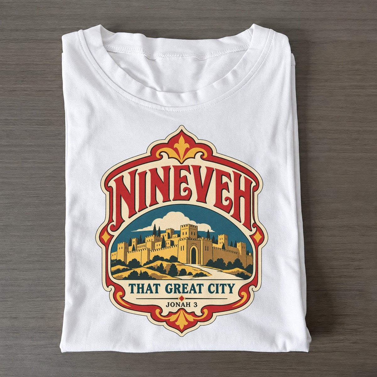 Nineveh The Baggage Room Classic T-shirt – White