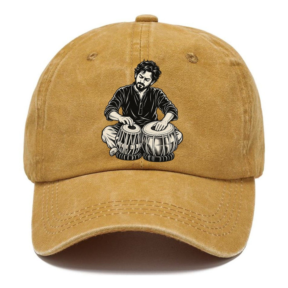 Tabla Player Bass Drum Bend Global Music Ink Figures Classic Cap – Golden Harvest
