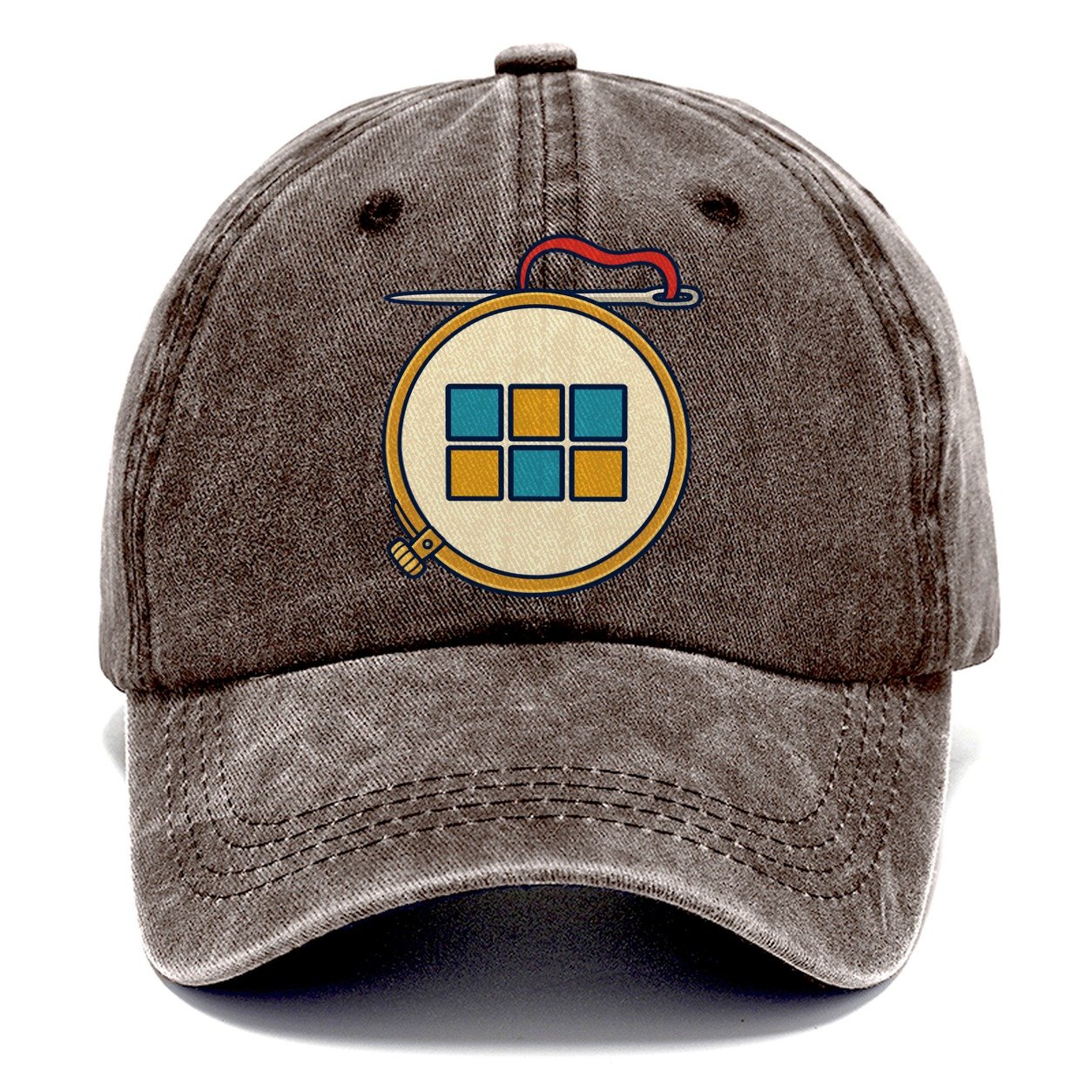 Hoop And Needle And Needlework Classic Cap – Brown