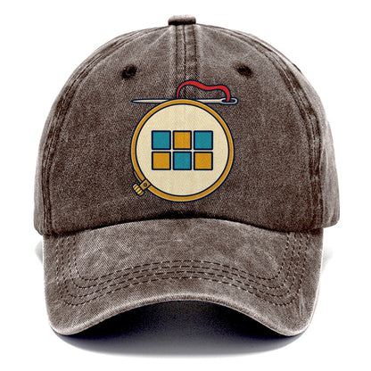 Hoop And Needle And Needlework Classic Cap – Brown