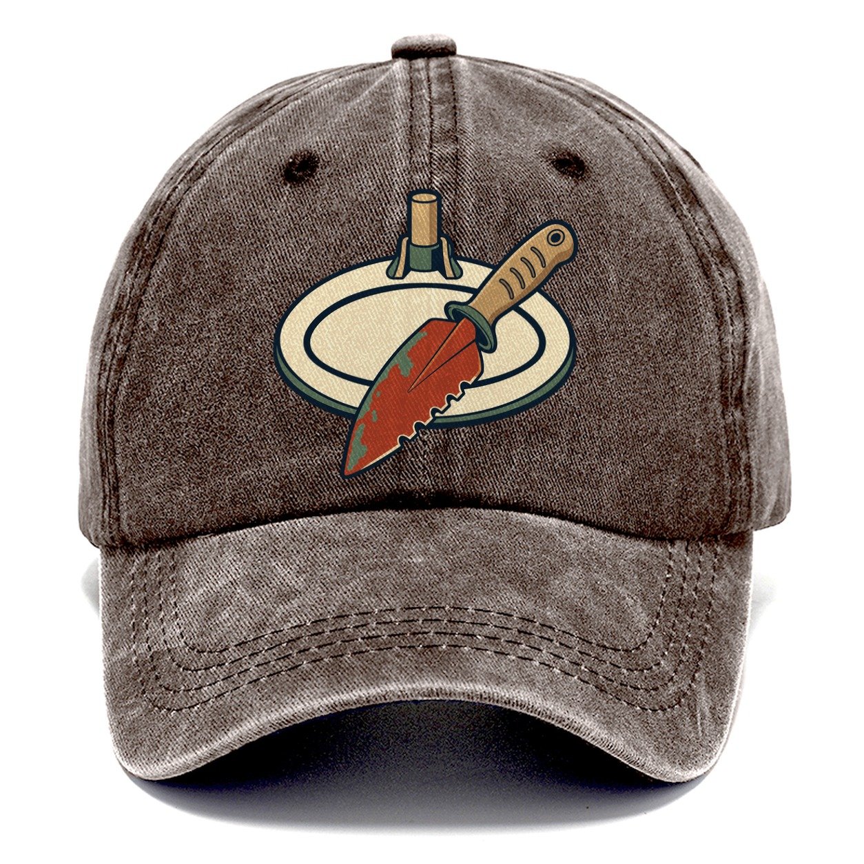 Coil And Trowel Treasure Hunting Classic Cap – Brown