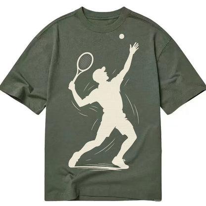Tennis Player Dynamic Serve B36973 Classic T-shirt – Army Green