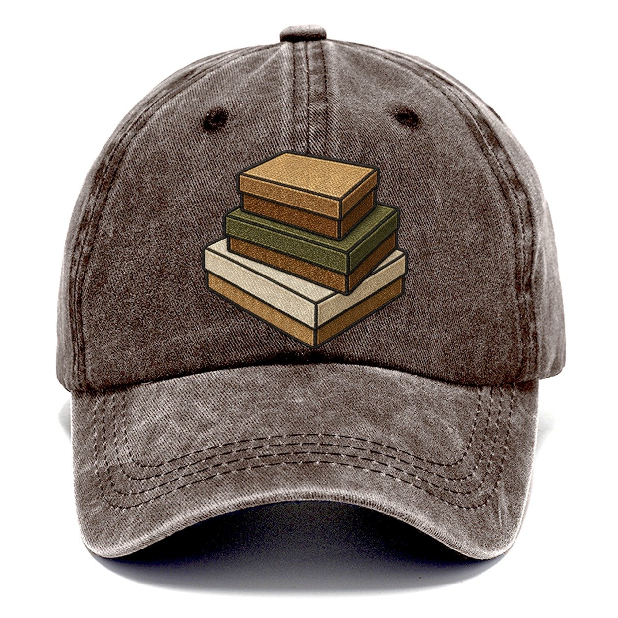 Stack Of Three Blank Lid Game Boxes Board Games Classic Cap – Brown
