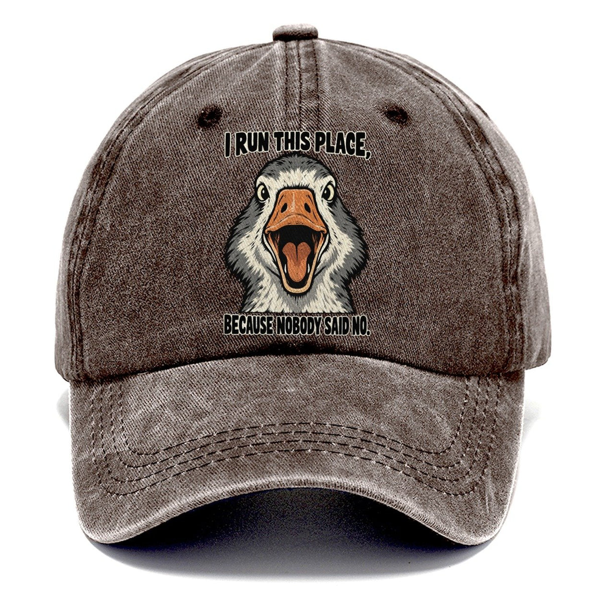 I Run This Place Feral Logic Classic Cap – Brown