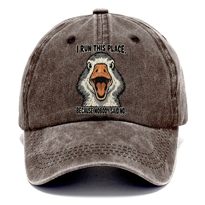 I Run This Place Feral Logic Classic Cap – Brown