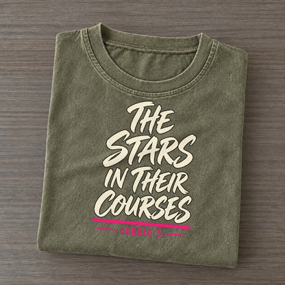The Stars In Their Courses Daughters Of Deborah Vintage T-shirt – Army Green